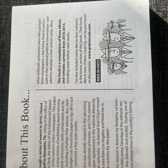 ⭐️Graham Sale⭐️Autographed copy of the 2013 edition of Political Cartoons - Picture 7 of 11